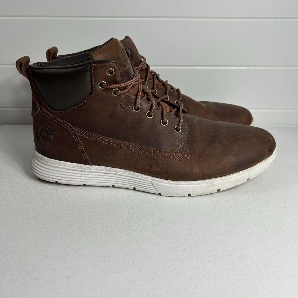 Timberland Killington Men’s Boots Size 10 Brown Leather Mid Lace Sneaker